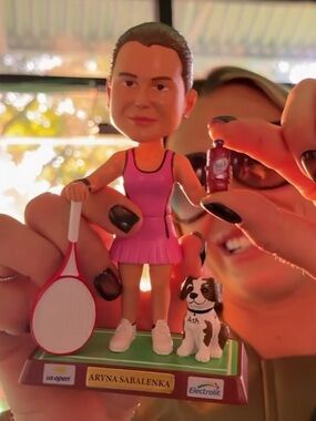 US Open Aryna Sabalenka x Electrolit Limited Edition Tennis Bobblehead